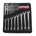 Urrea Full polished 6-pt combination wrench set 13PC MM 1200DHM